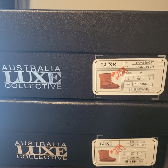 Australia Luxe Collective Fame Short Knit Boot in Chestnut. #238. Size 9 - Picture 8 of 10